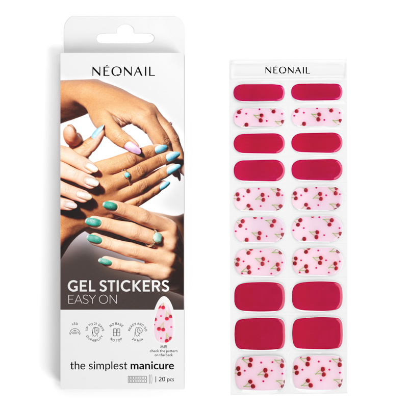 Neonail Gel Stickers Hybrid Varnish în Sticker M15
