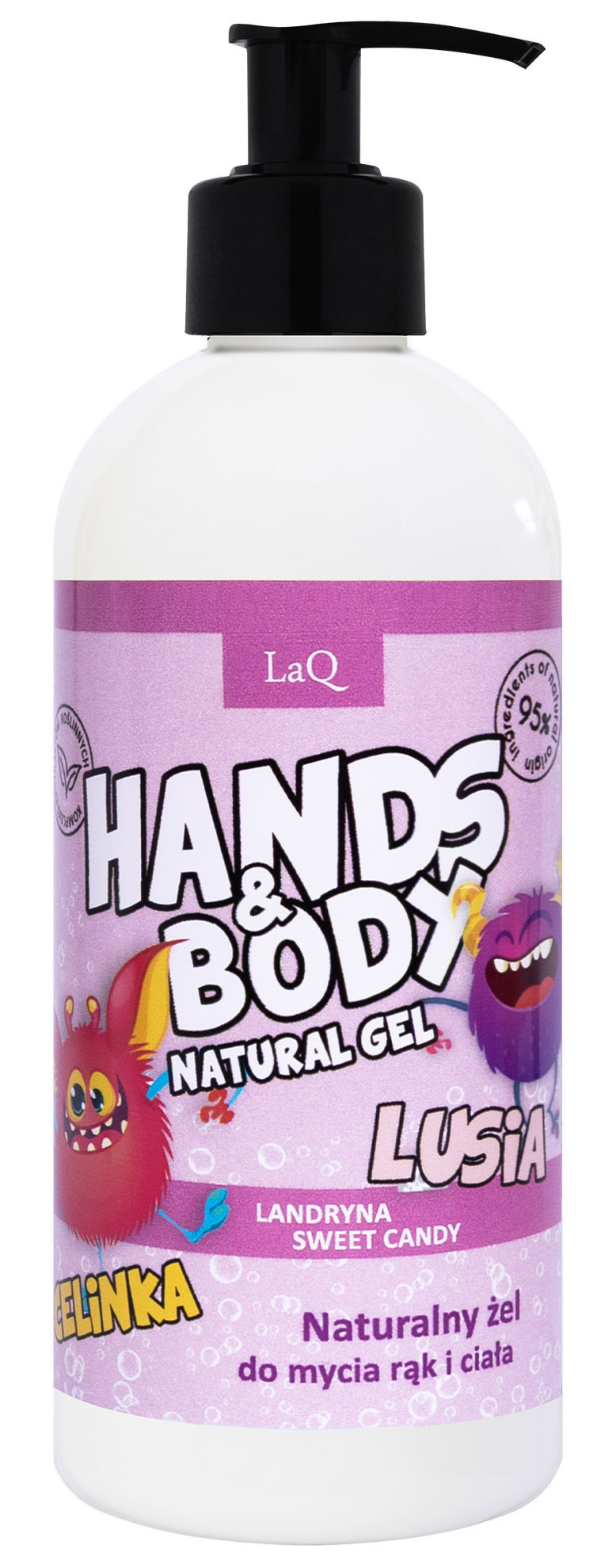 Gel de spălat corp și mâini pentru copii LaQ Landryna Celinka i Lusia 300ml