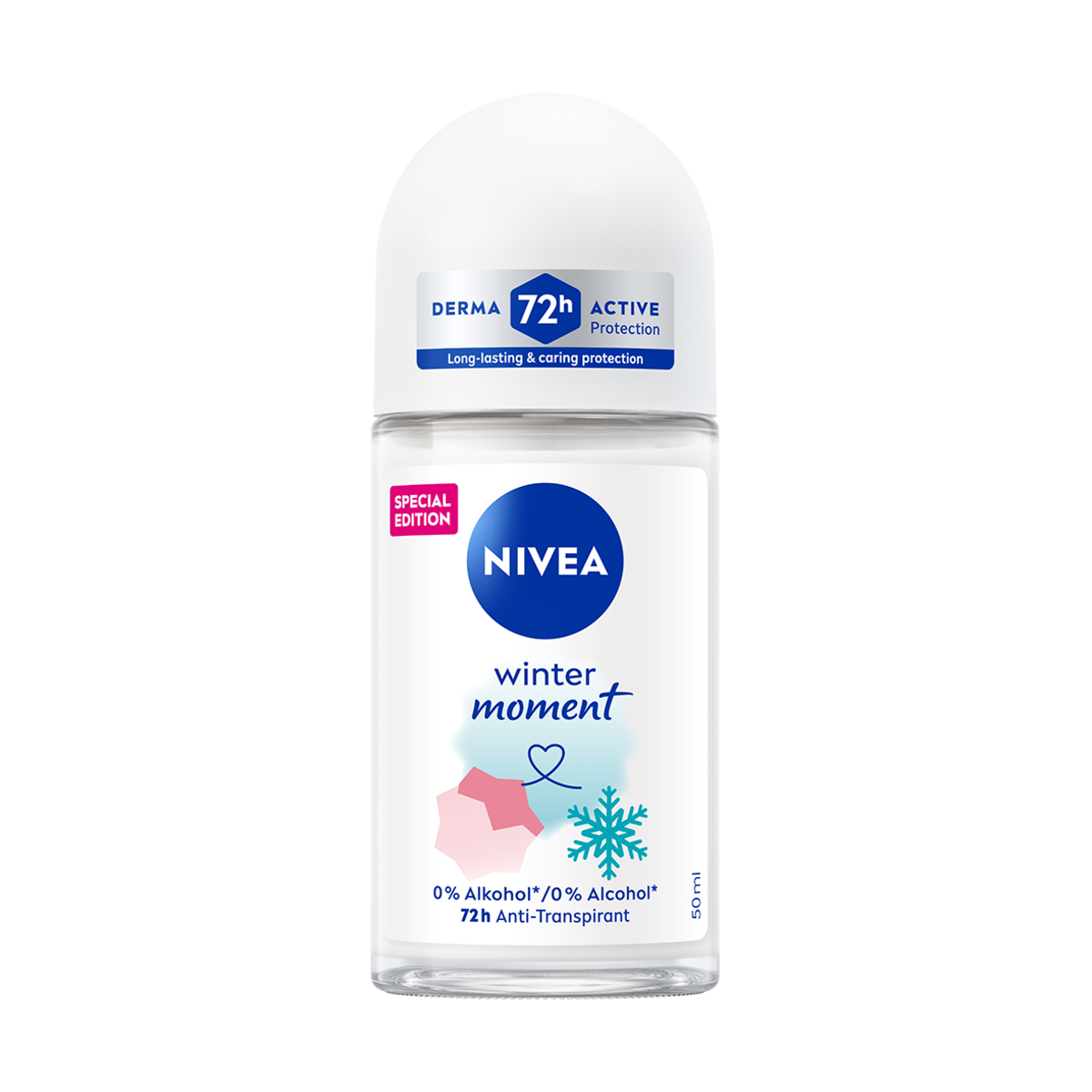 NIVEA Winter Moment Antiperspirant pentru femei Roll-on 50ml