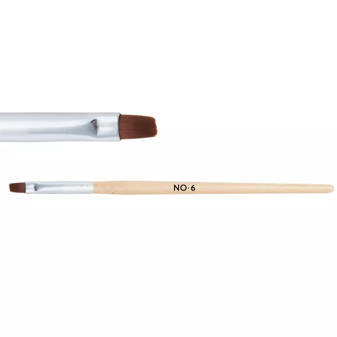 Neonail Pensulă naturală din lemn pentru gel nr.6