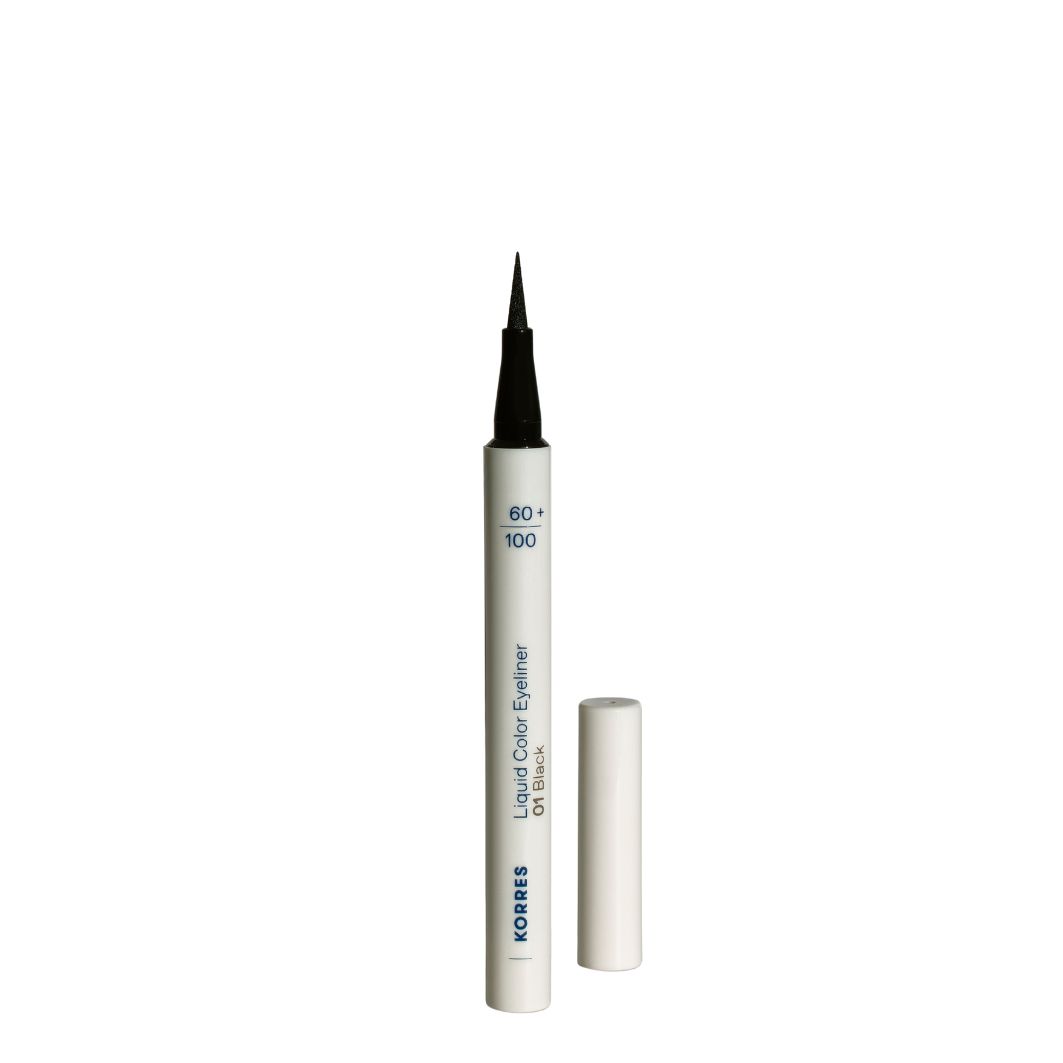 KORRES Liquid Color Eyeliner Waterproof Eyeliner Pen 01 Black