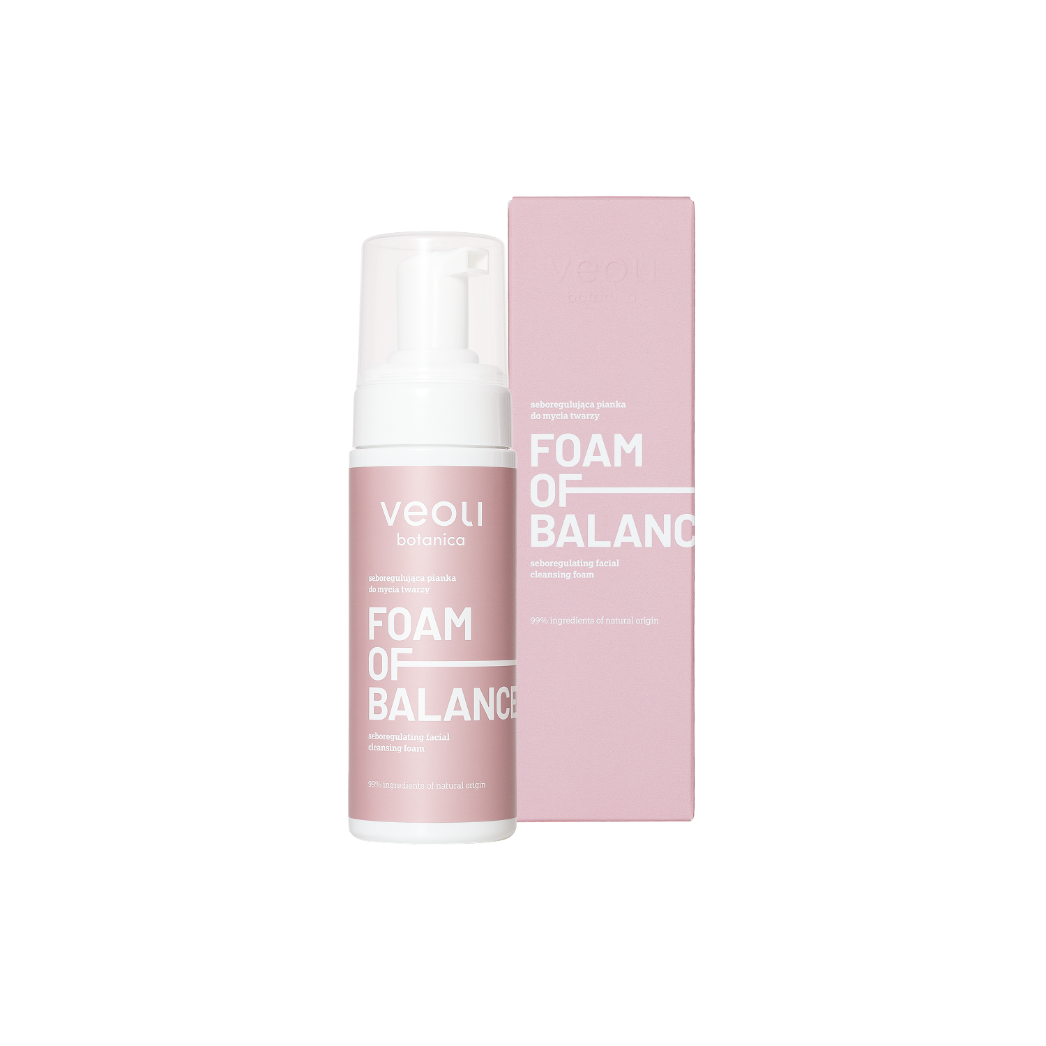 Veoli Botanica Spumă de echilibrare Seboregulatoare pentru spălarea feței 150ml