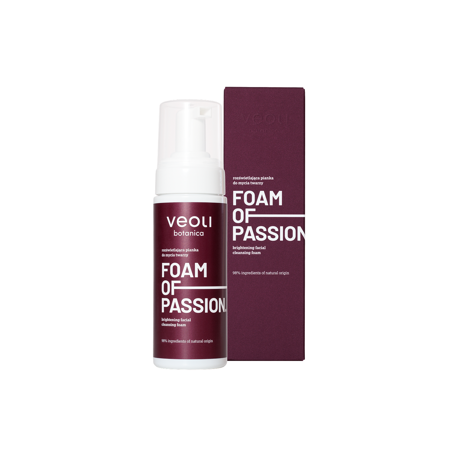 Veoli Botanica Spumă de Pasiune Spălare de față iluminatoare 150ml