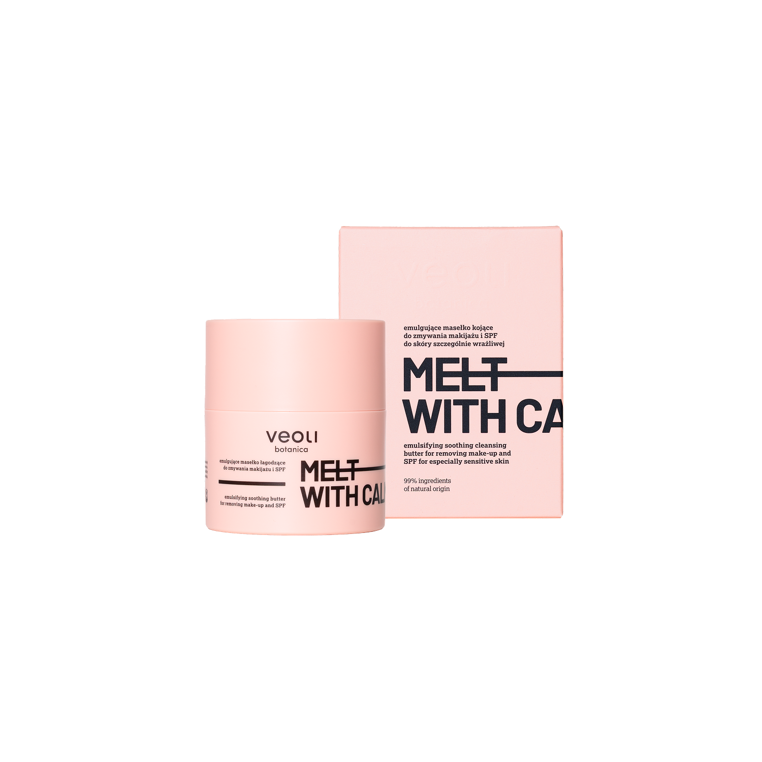 Veoli Botanica Melt With Calmness Emulsifiant Liniștitor Unt demachiant și SPF 40g