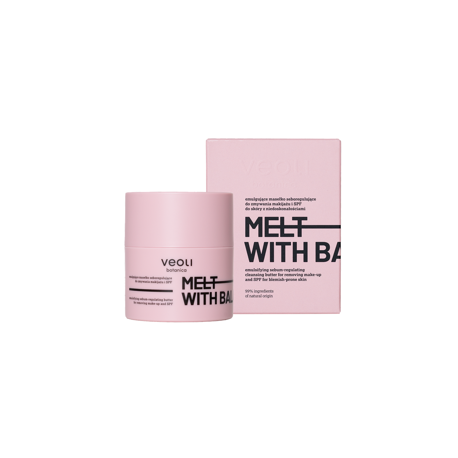 Veoli Botanica Melt With Balance Emulsifiant Seboregulator Unt demachiant și SPF 40g