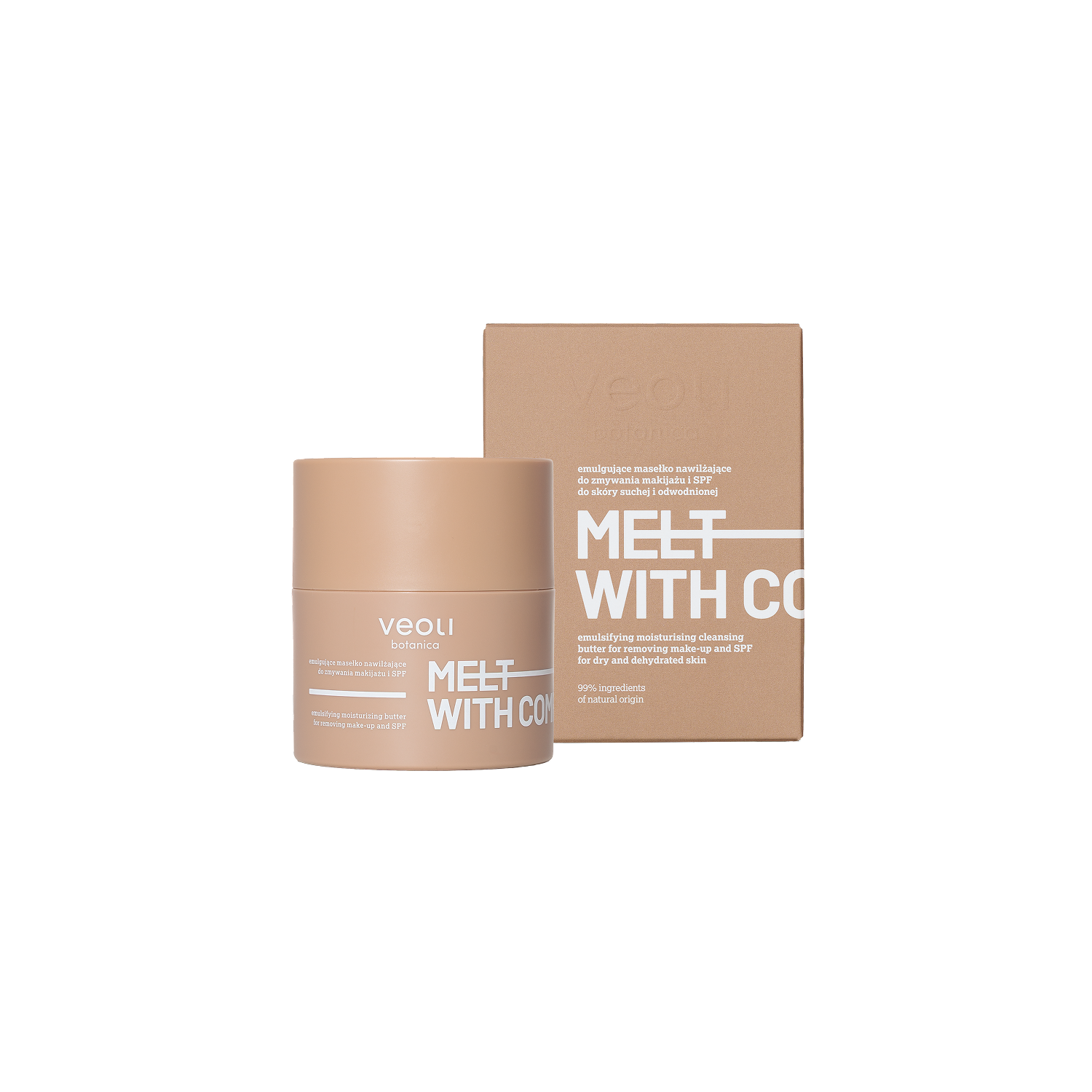 Veoli Botanica Melt With Comfort Unt emulgator hidratant pentru demachiere și SPF 40g