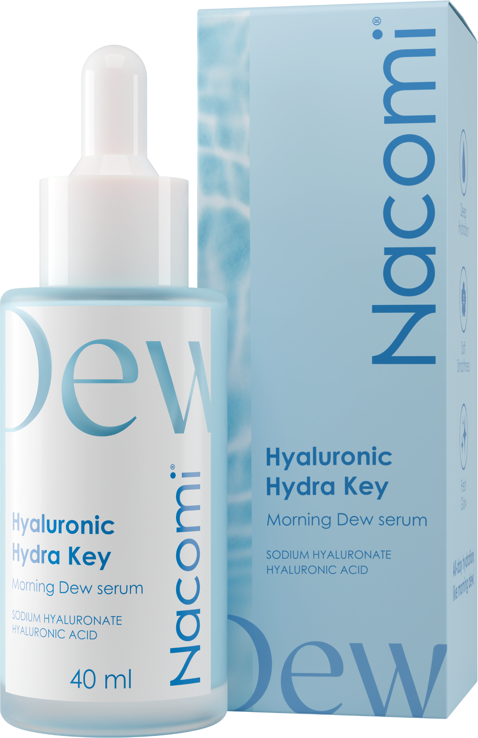 Nacomi Hyaluronic Hydra Key Ser hidratant profund 40ml