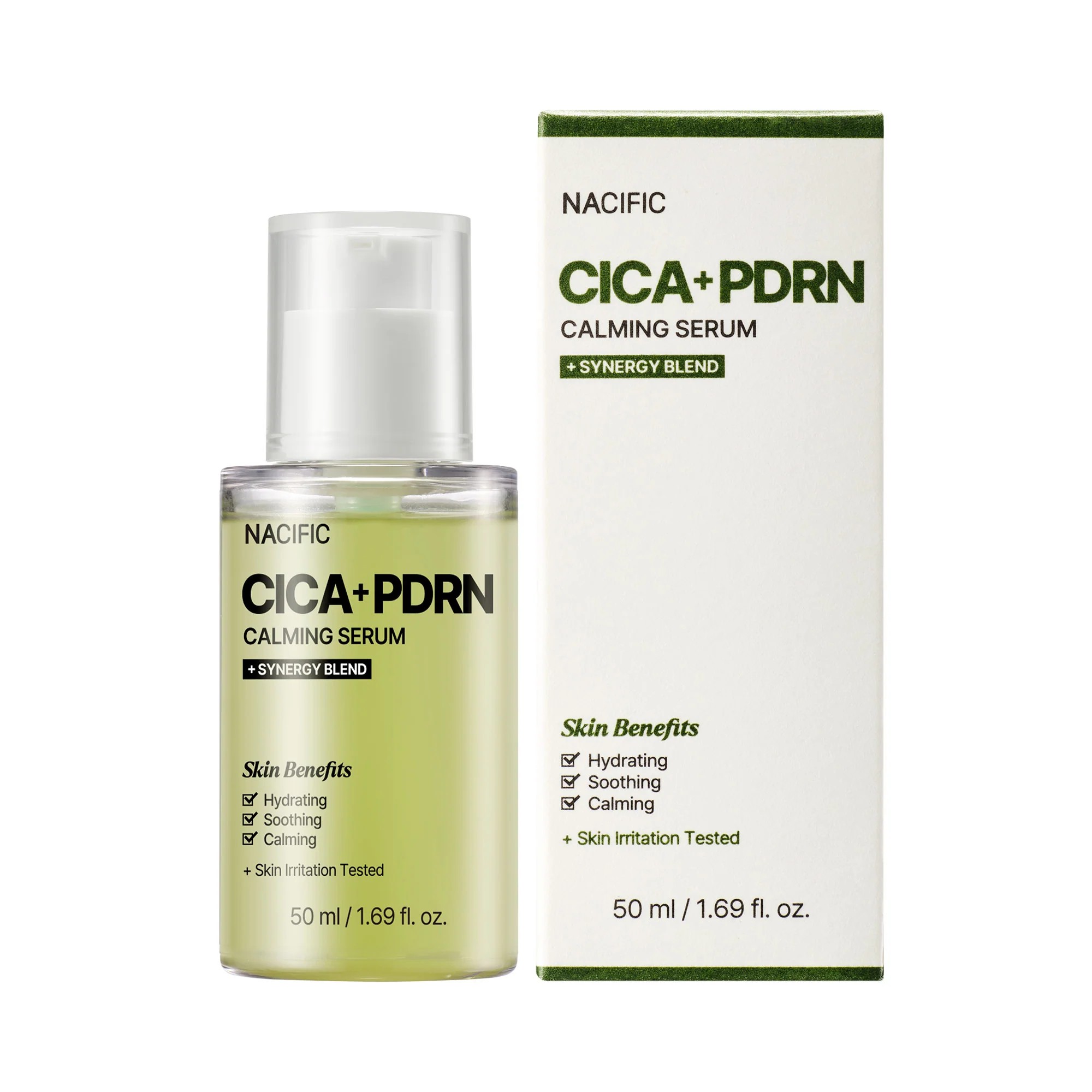 Nacific CICA + PDRN Ser calmant și reparator pentru piele sensibilă 50ml