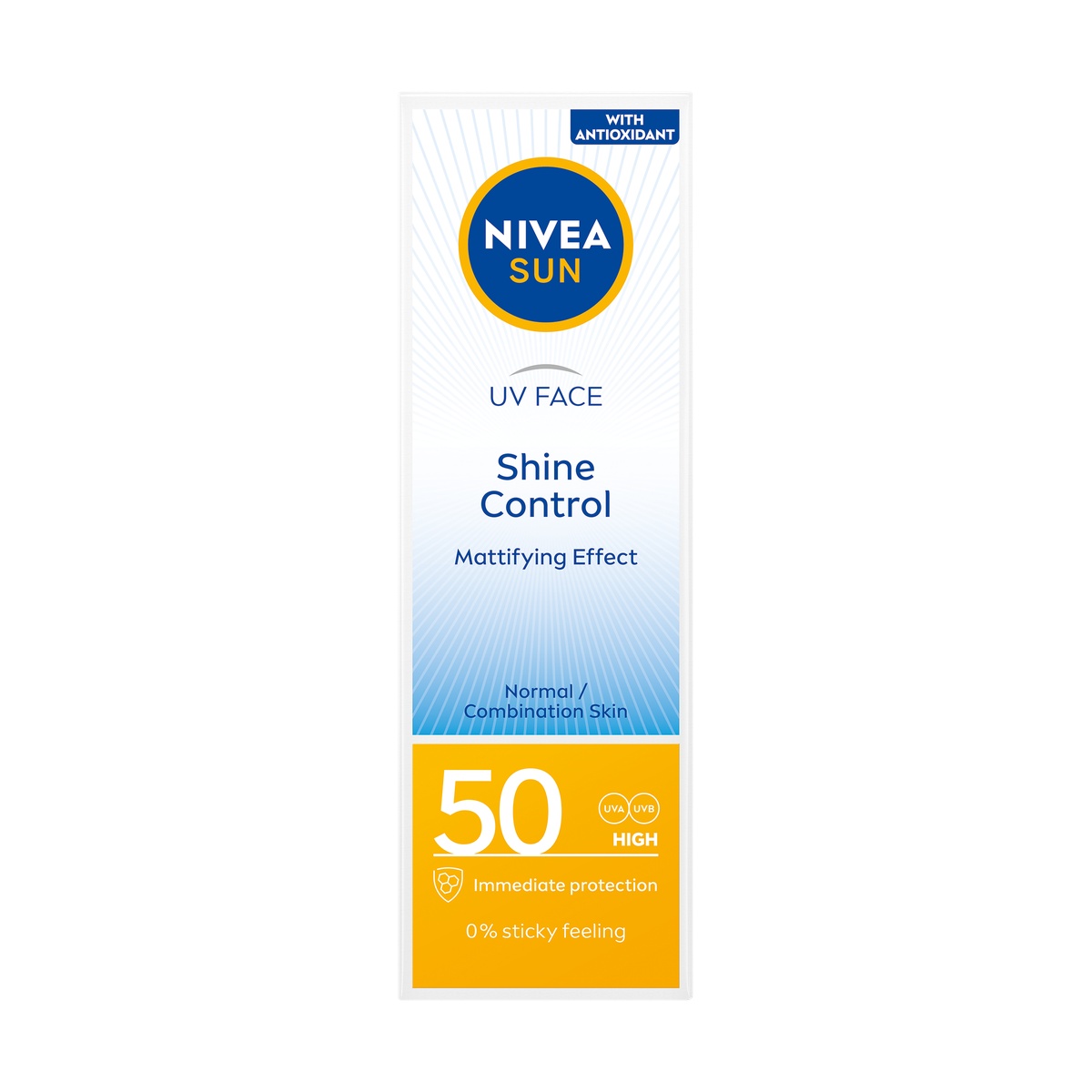 NIVEA Sun Shine Control Cremă de față matifiantă cu filtru SPF50 50ml
