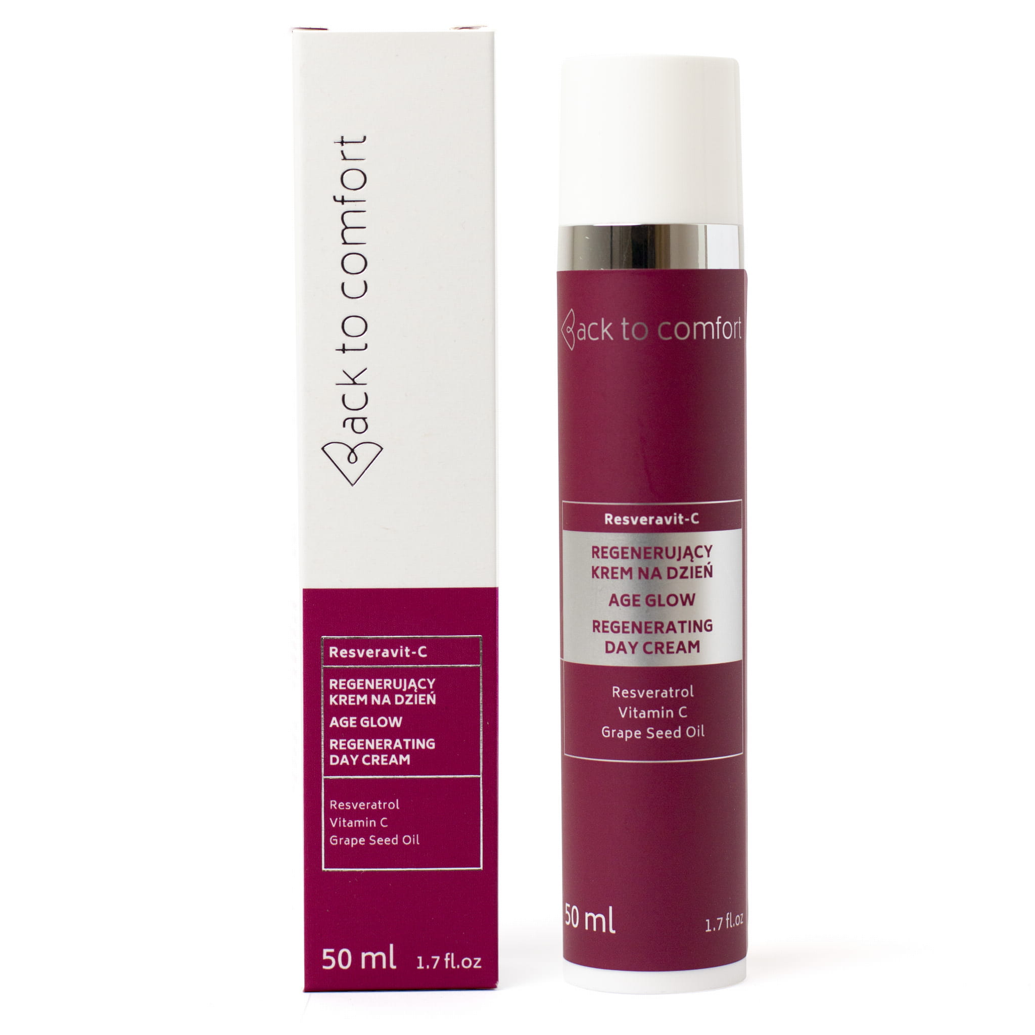 Înapoi la Comfort Resveravit-C Regenerating Day Cream 50ml Scurtă Expiry Date 28.02.2026r