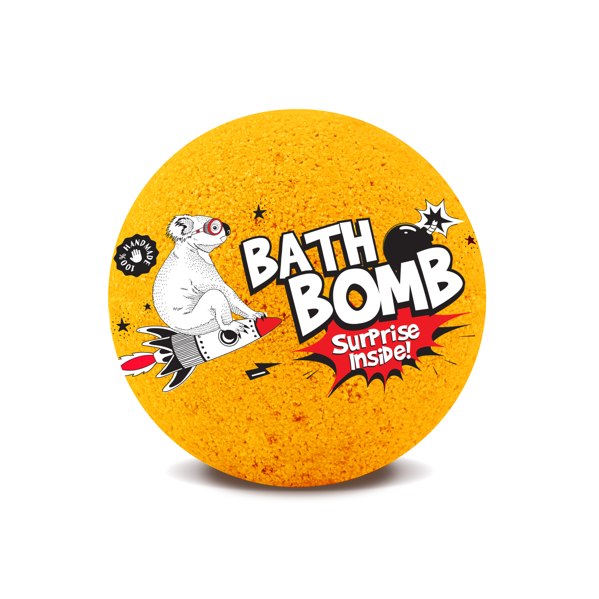 LaQ Orange Surprise Bath Ball cu parfum de ananas 120g