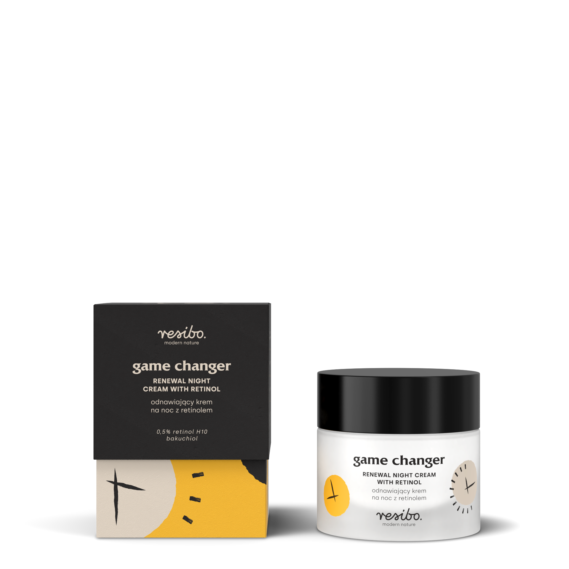 Resibo Game Changer Cremă de noapte regenerantă cu Retinol 30ml Scurtă expirare 28.02.2026r