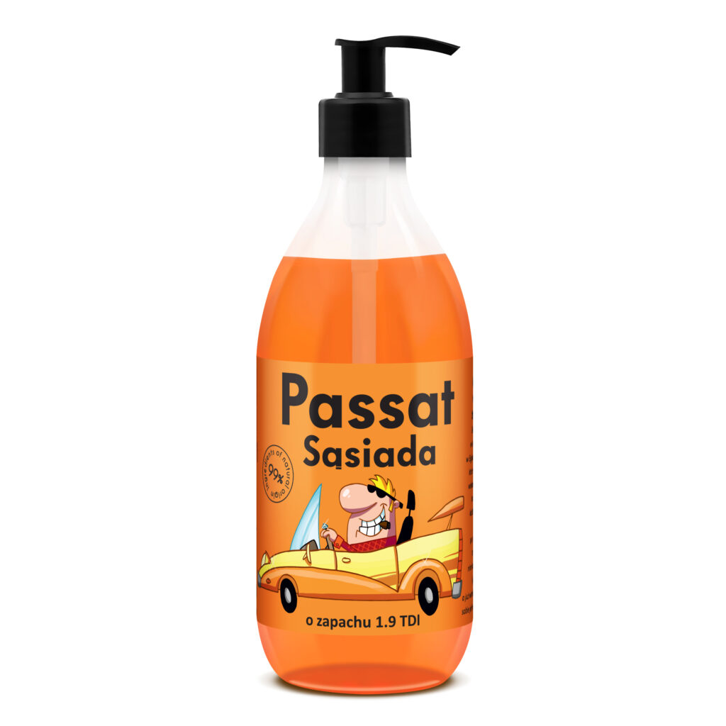 LaQ Shots! Gel de spălare pentru corp și mâini Passat al vecinului 500ml