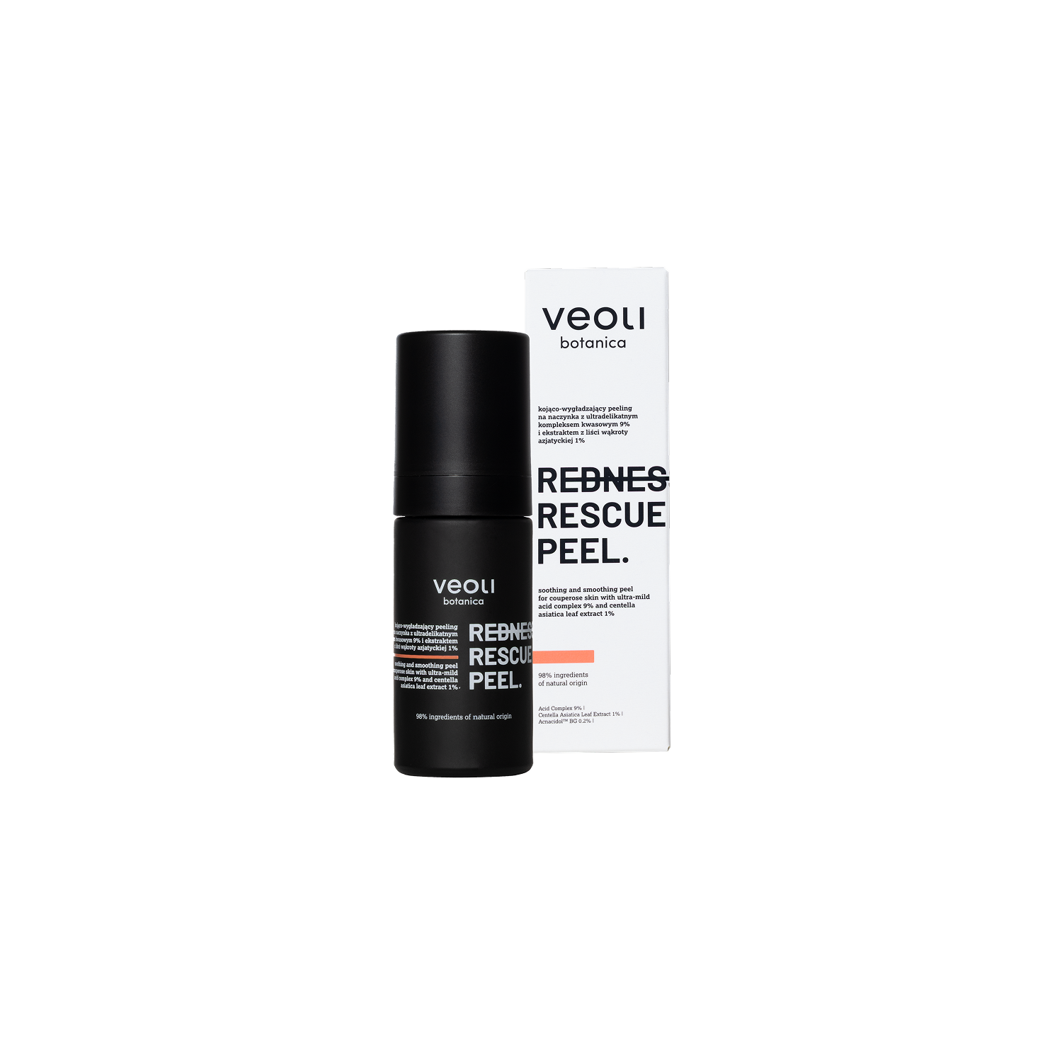 Veoli Botanica Redness Rescue Peel Peeling Vascular calmant și netezitor 30ml