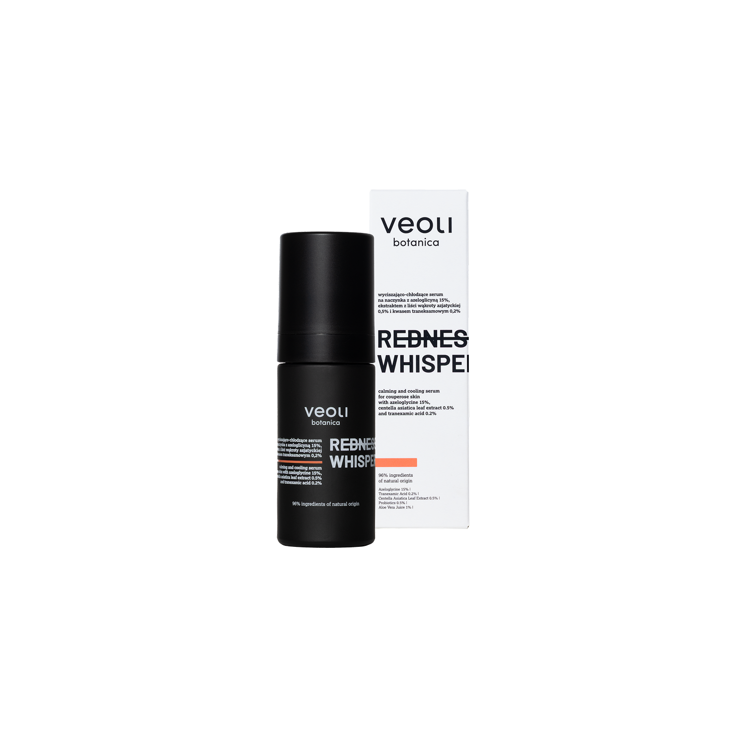 Veoli Botanica Redness Whisperer Ser calmant și răcoritor pentru vase 30ml
