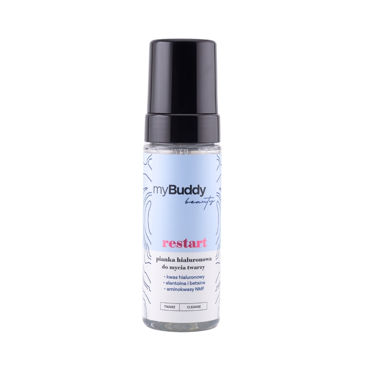 myBuddy restart Spumă hialuronică de spălare a feței 150ml