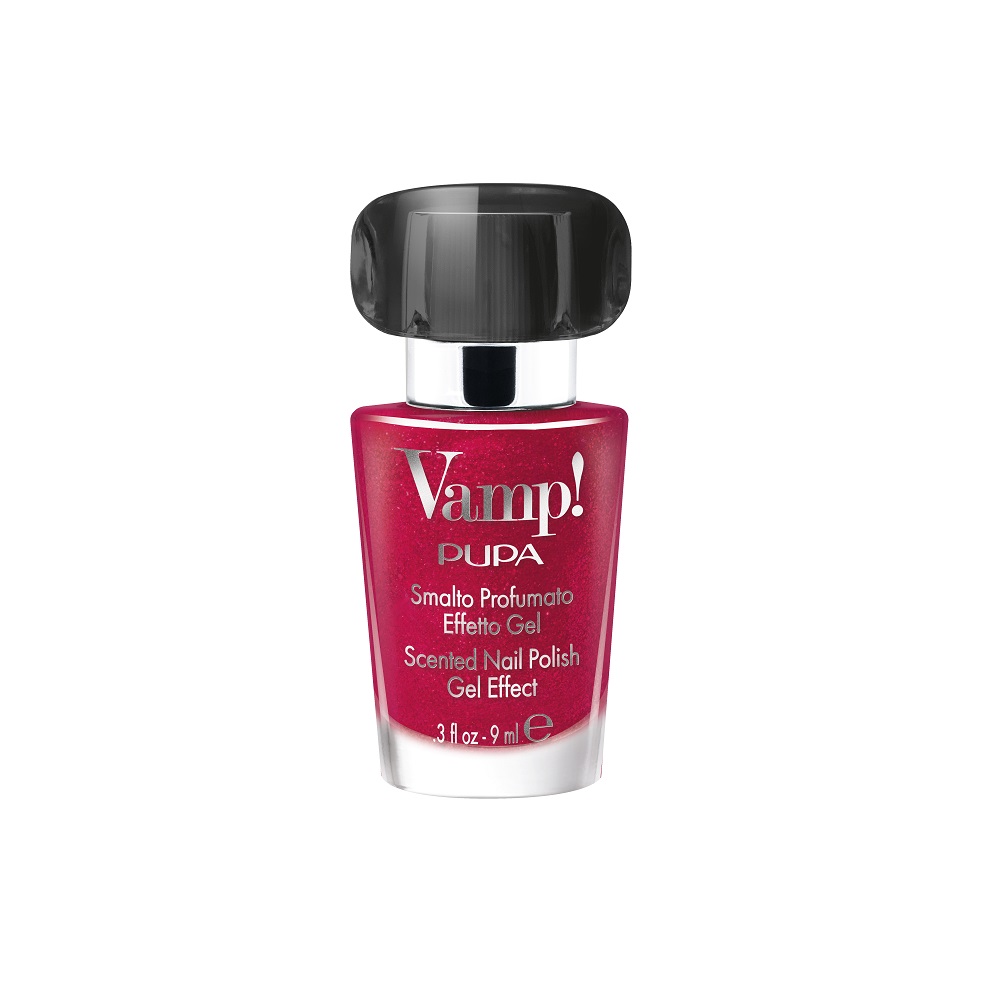 PUPA Milano Vamp! Lac de unghii parfumat cu efect de volum 3D 320 Glimmering Red