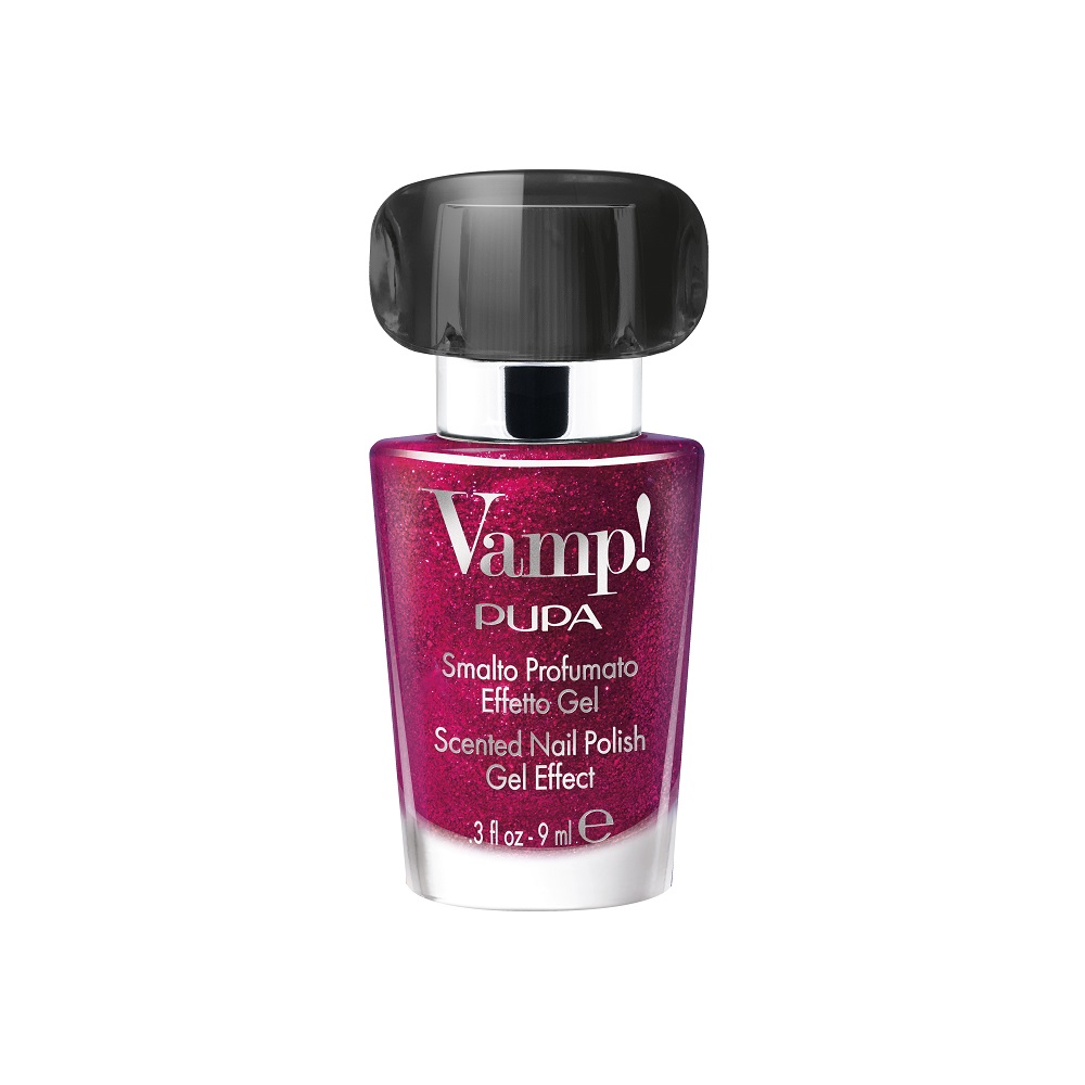 PUPA Milano Vamp! Lac de unghii parfumat cu efect de volum 3D 321 Blinding Deep Red