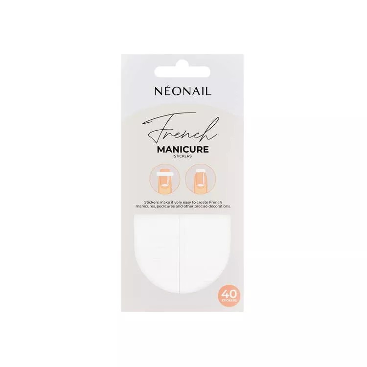 Neonail French Manicure Stencils 02 40 buc.
