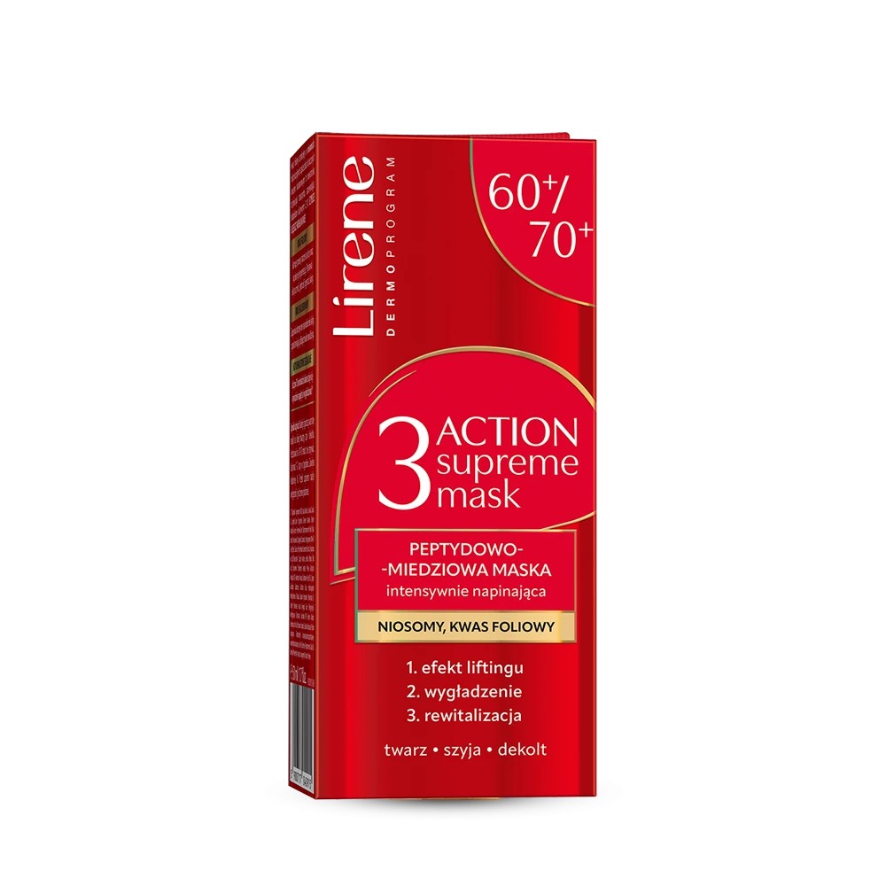 Lirene Peptide-Copper Mască intensivă de tensionare 60/70+ 50ml
