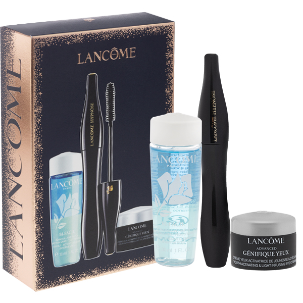 LANCOME Cosmetics Set Hypnose Drama Mascara + Bifacil Micellar Lotion + Genifique Eye Cream
