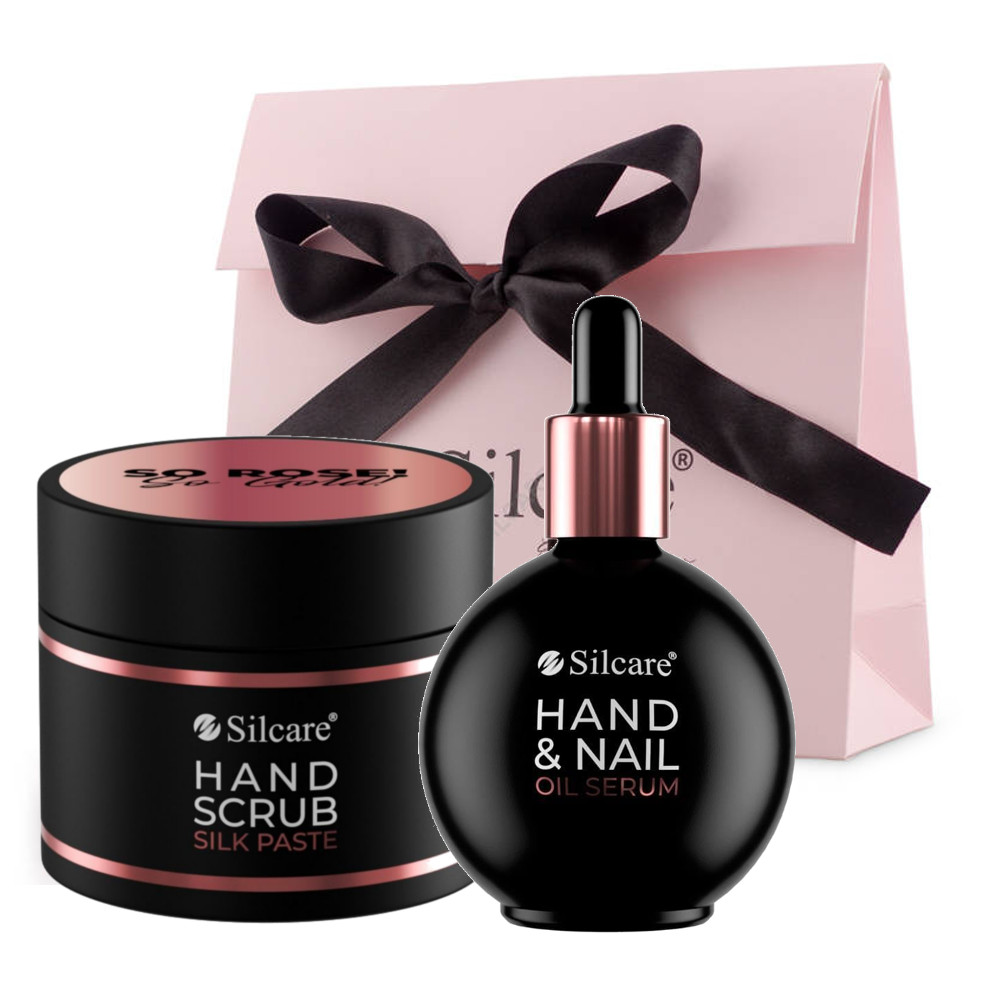 Silcare So Rose So Gold Set cosmetic de îngrijire a mâinilor Peeling + Ser