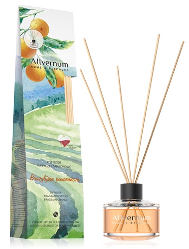 Allvernum Difuzor de parfum în baston portocaliu brazilian