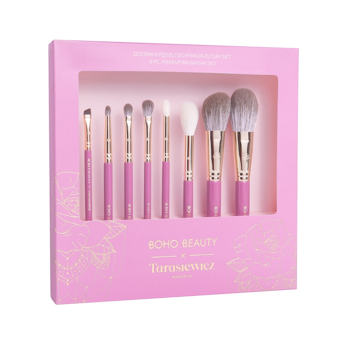 Boho Beauty x Marzena Tarasiewicz Set de 8 pensule de machiaj