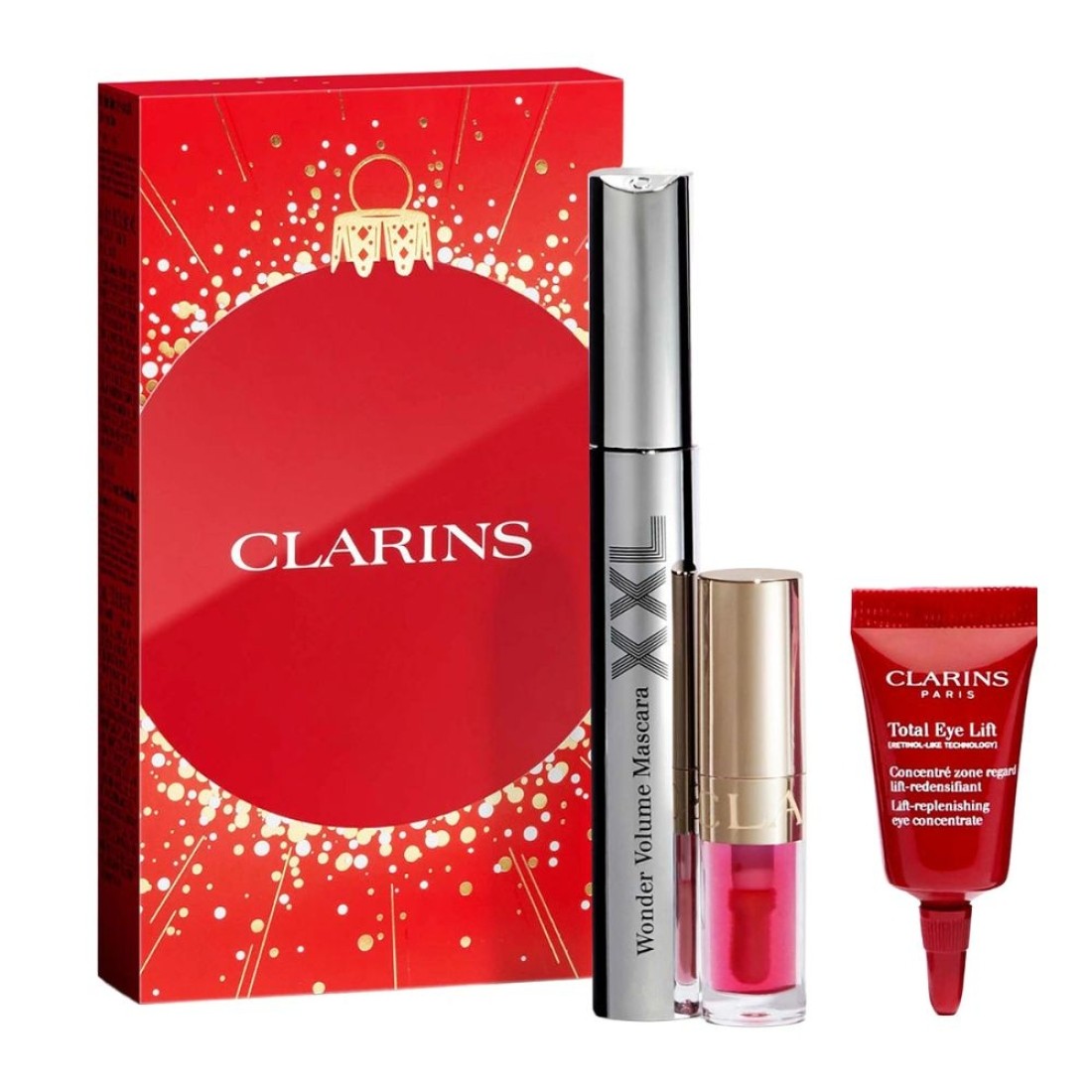 Clarins Gift Set Mascara + Crema de ochi + Balsam de buze