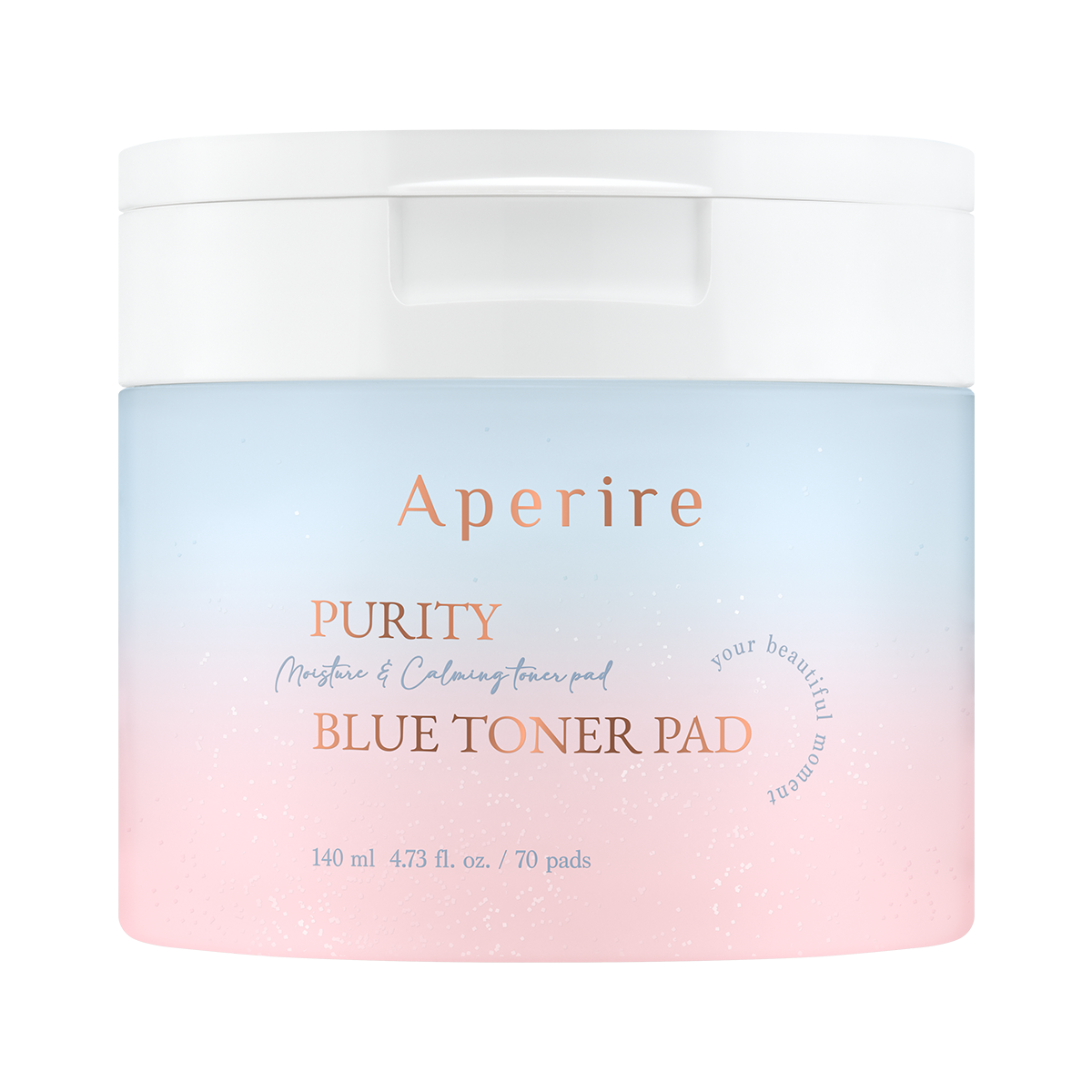 Aperire Purity Blue tampon tonic tampon de față hidratant și calmant 70 bucăți