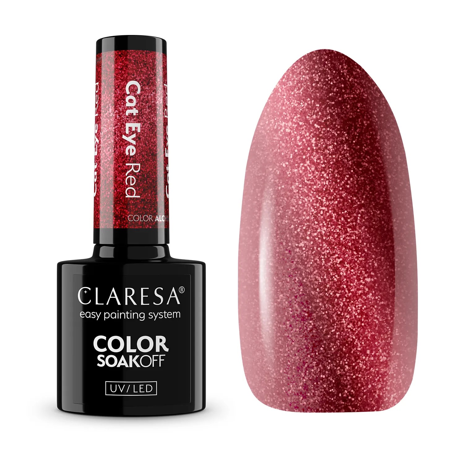 Claresa Hybrid Lacquer Alchemy Cat Eye Roșu