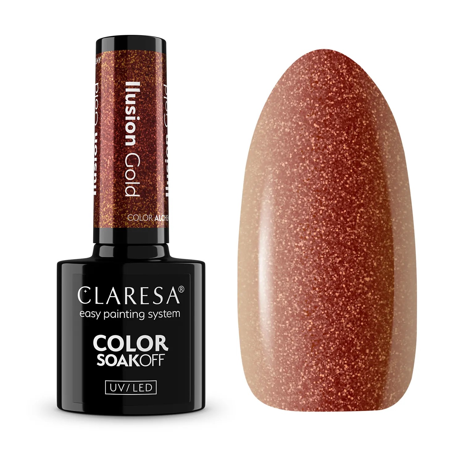 Claresa Hibrid Varnish Alchemy Ilusion Gold
