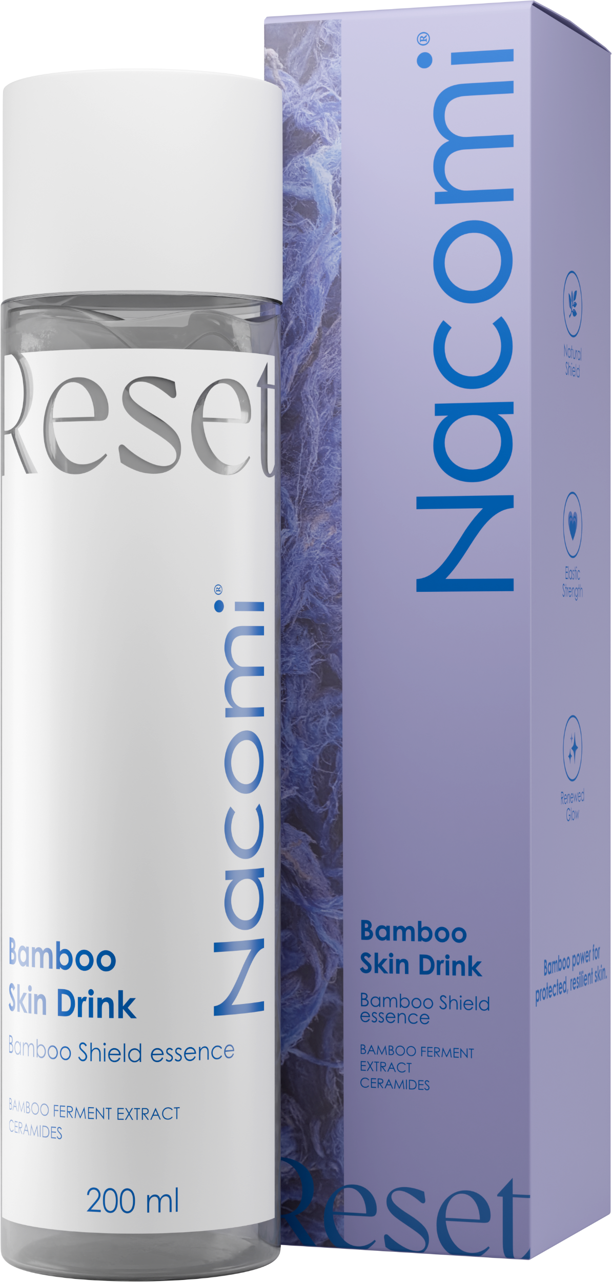 Nacomi Bamboo Skin Drink Consolidarea feței Essence 200ml