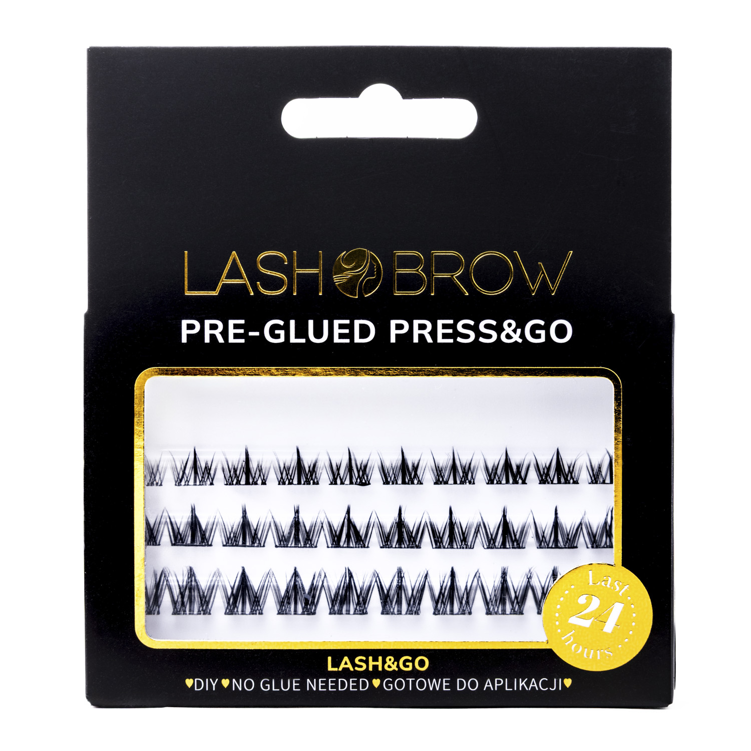 LASH BROW Press & Go Set de clustere autoadezive Classy Night