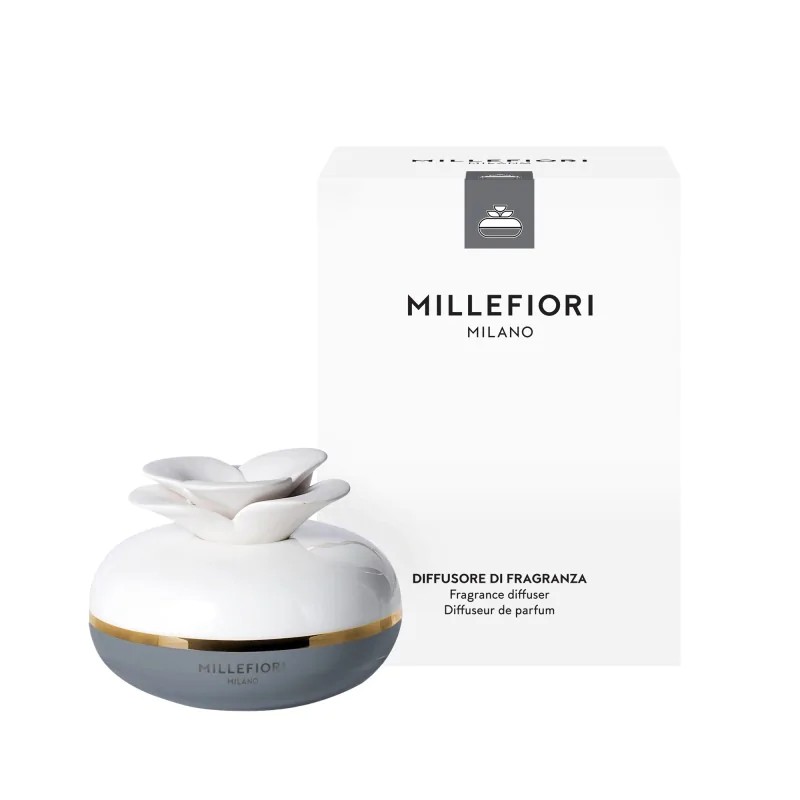 Millefiori Milano Difuzor de parfum Flower Grey