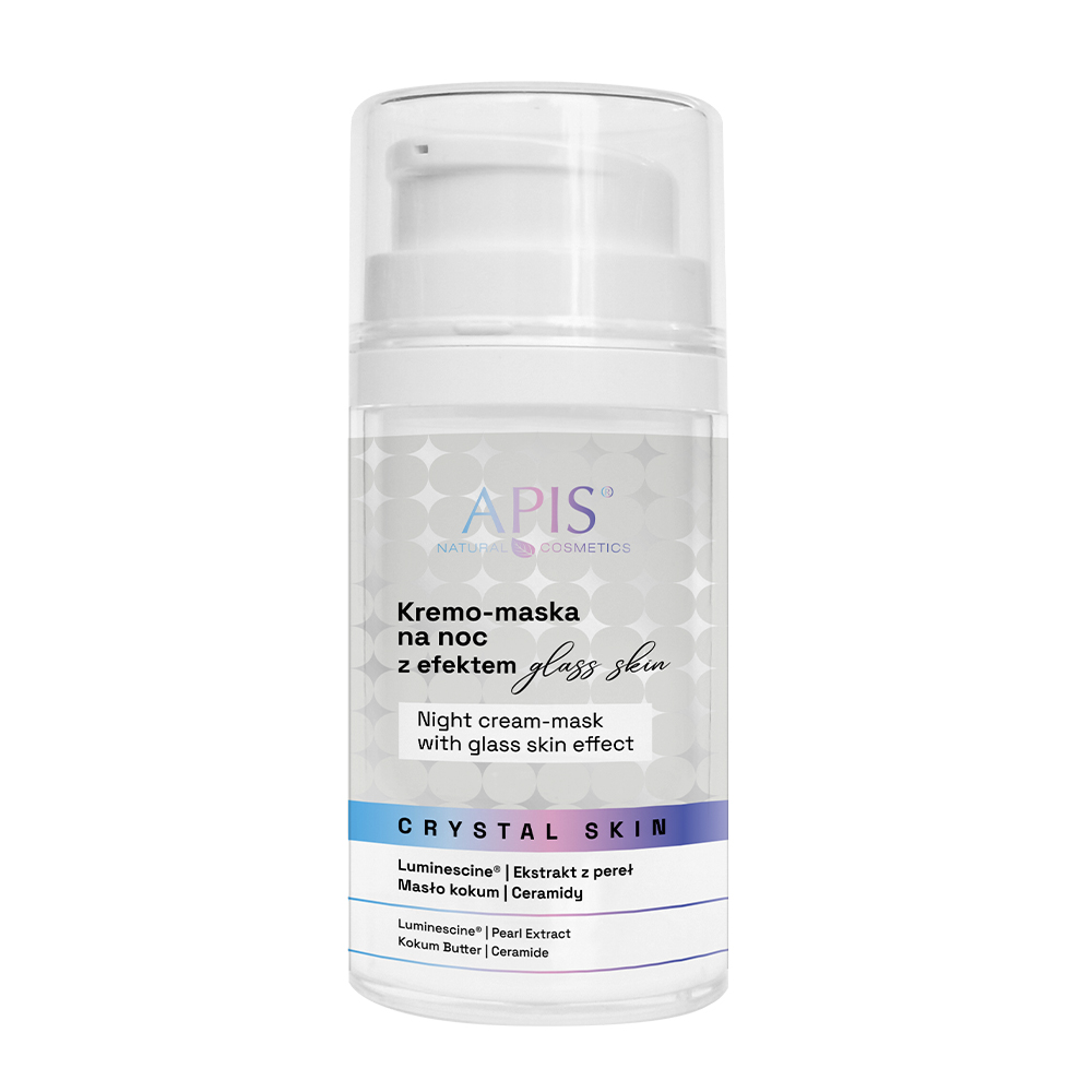 APIS Crystal Skin Cremă de noapte-mască cu efect de piele de sticlă 50ml