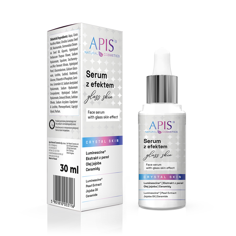 APIS Crystal Skin Ser de față cu efect de piele de sticlă 30ml