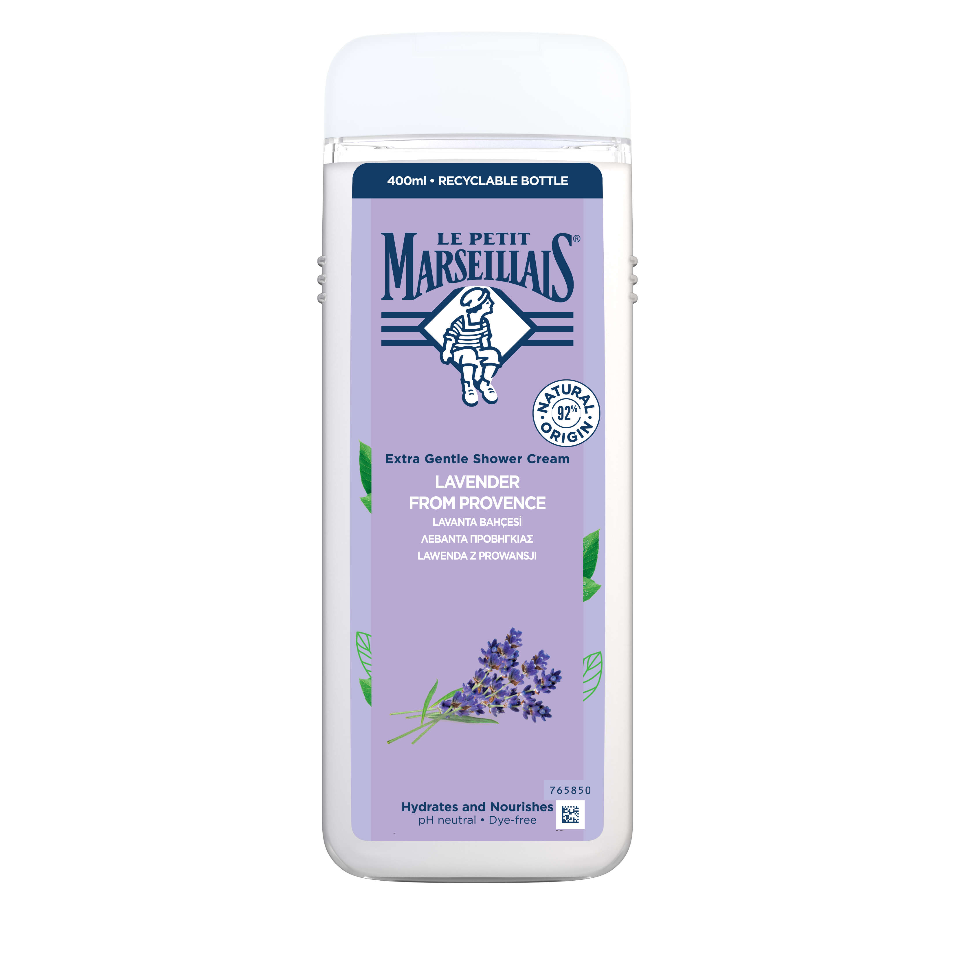 Le Petit Marseillais Gel de duș cremos Lavandă de Provence 400ml