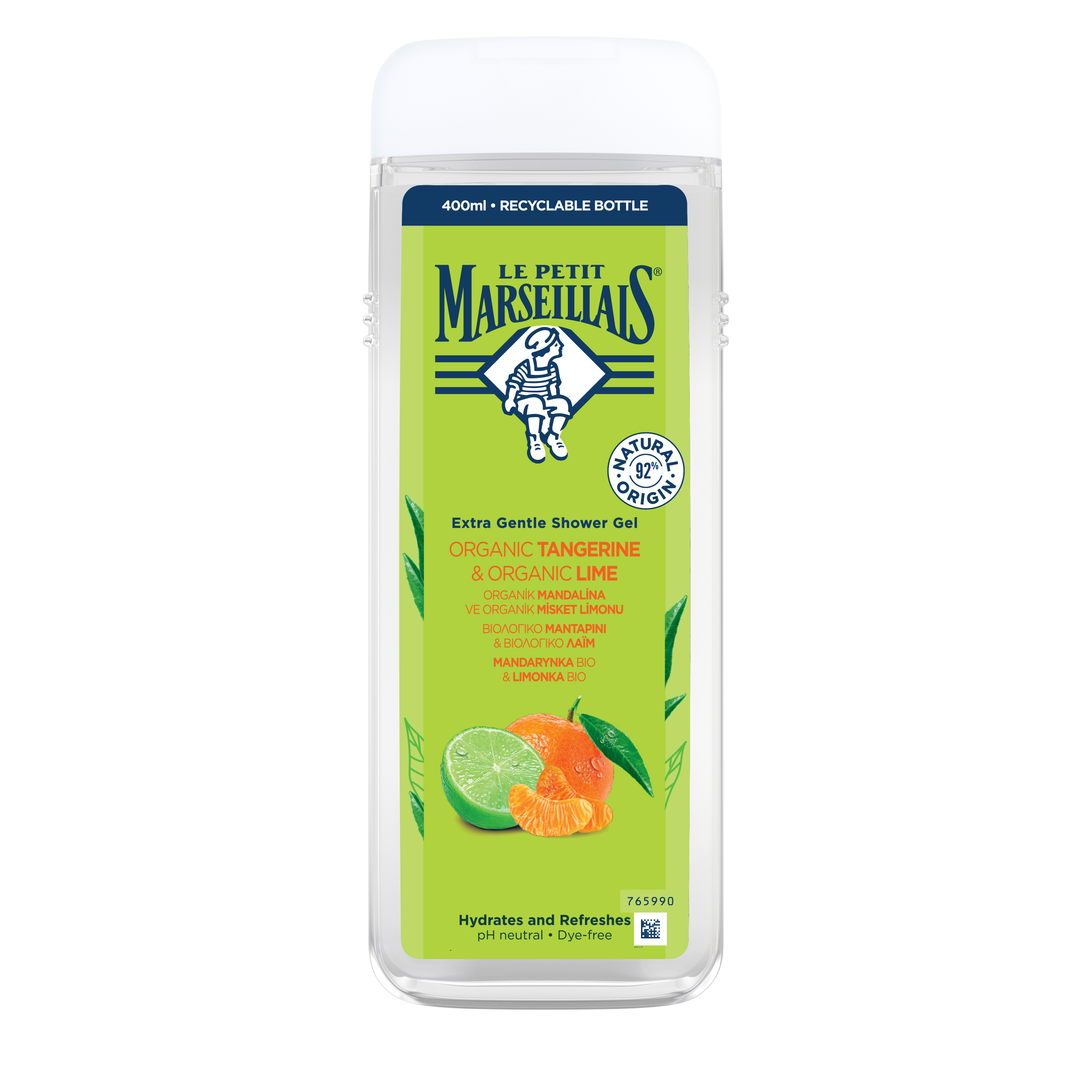 Le Petit Marseillais Mandarin Bio & Lime Bio Gel de duș 400ml