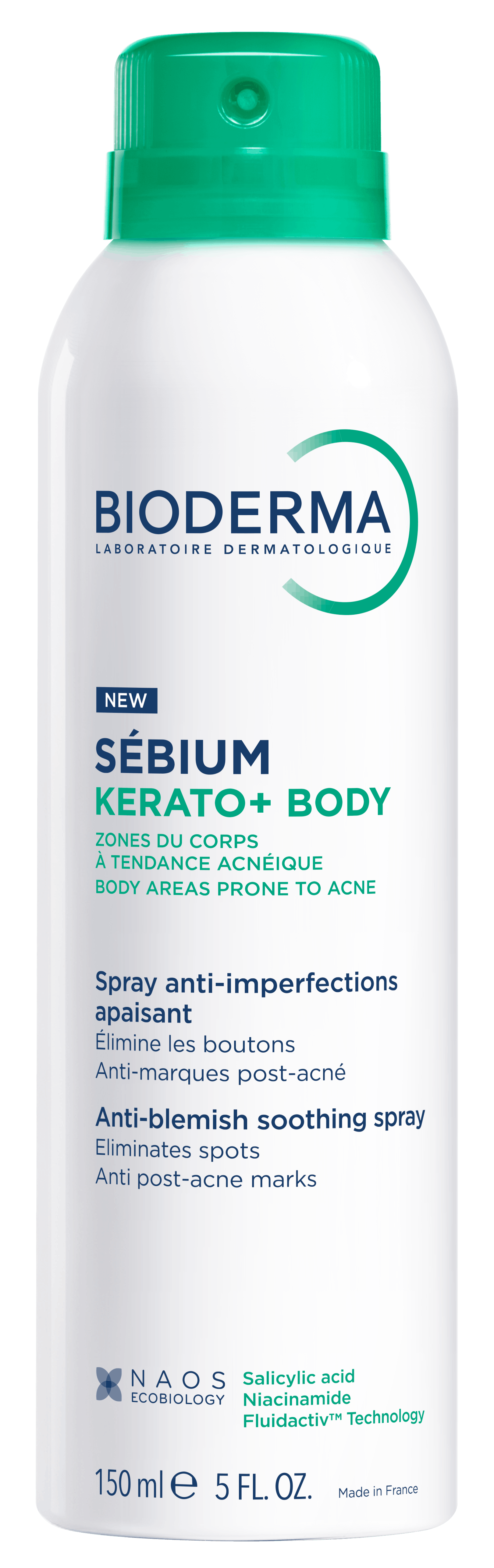 Bioderma Sebium Kerato+ Spray de corp calmant pentru imperfecțiuni 150ml