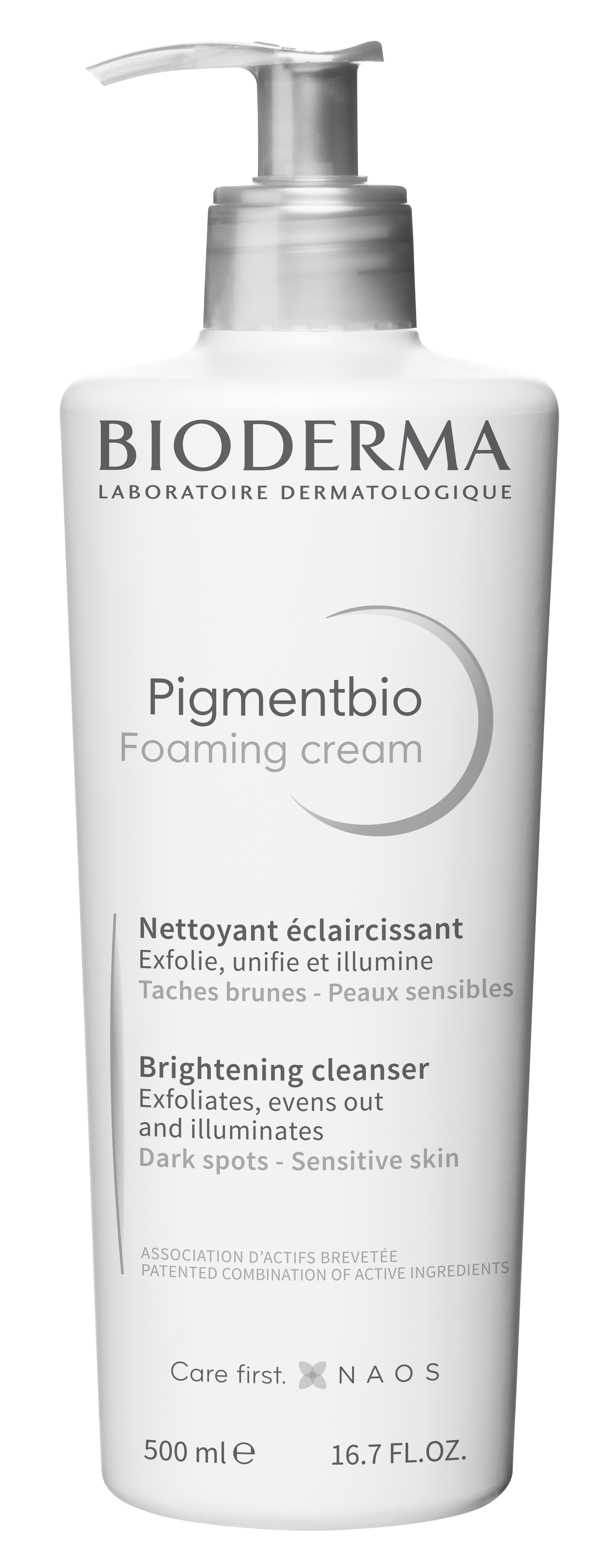 Bioderma Pigmentbio Gel cremos de curățare și exfoliere pentru a ajuta la reducerea decolorării 500ml