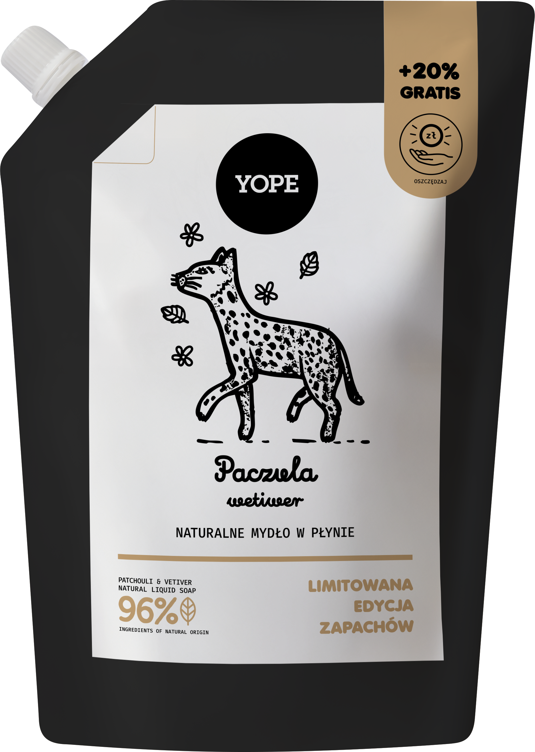 Yope Reîncărcare săpun lichid Patchouli Vetiver 600ml