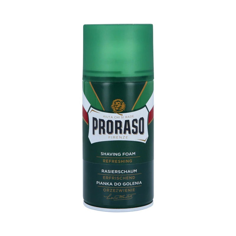 Proraso Green Shaving Foam cu eucalipt și mentol 300ml