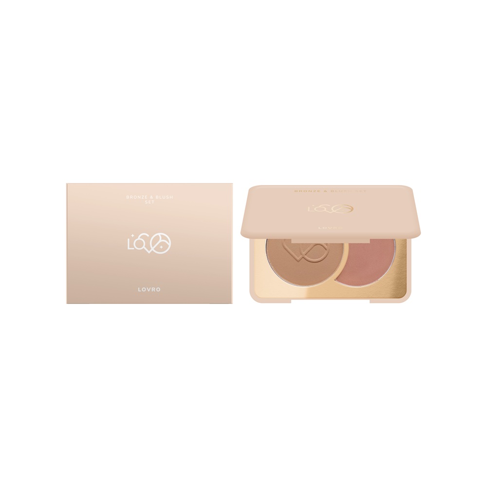 Lovro Bronze &amp; Blush Set Bronzer și Blush presate pentru modelarea feței 5g