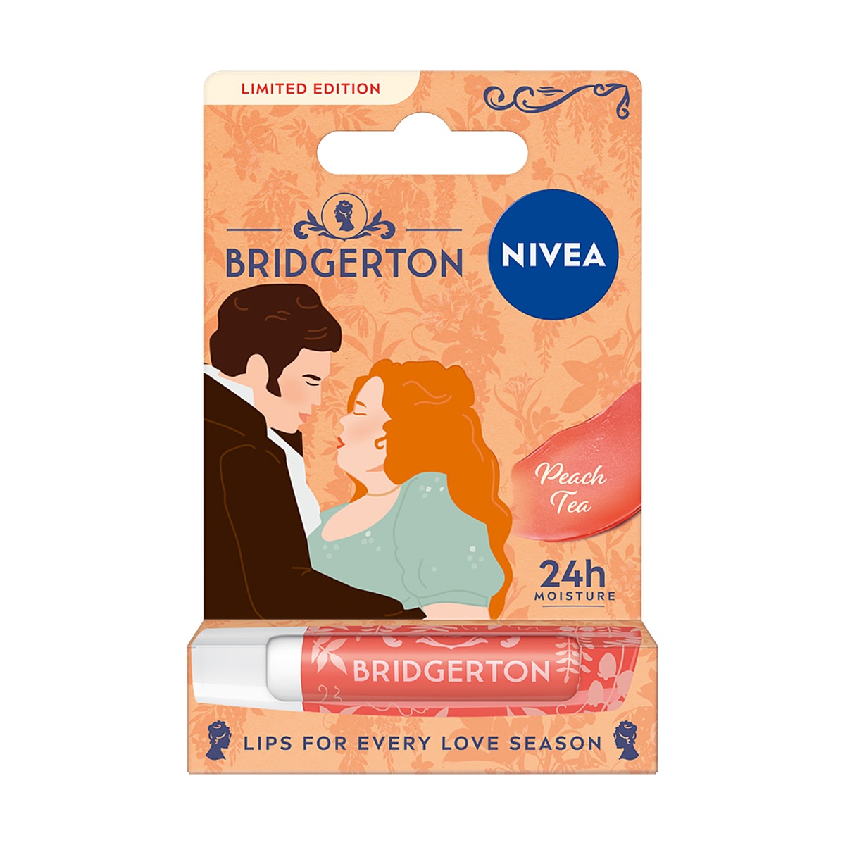 Ruj hrănitor NIVEA Bridgerton Edition Peach Tea