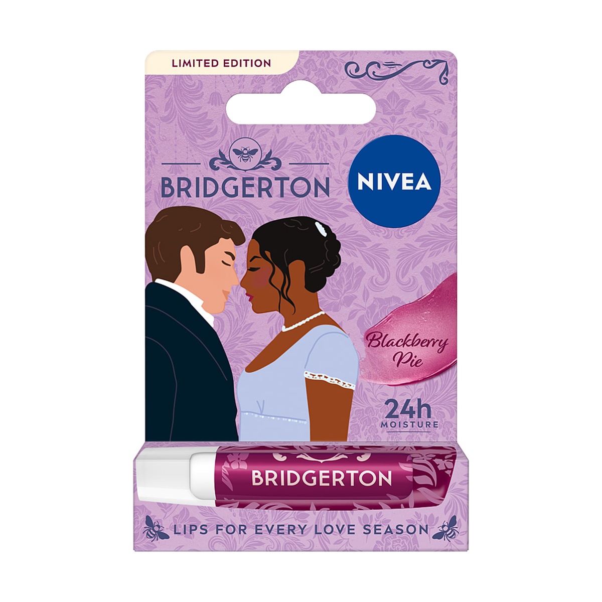 Ruj hrănitor NIVEA Bridgerton Edition Bluberry Pie