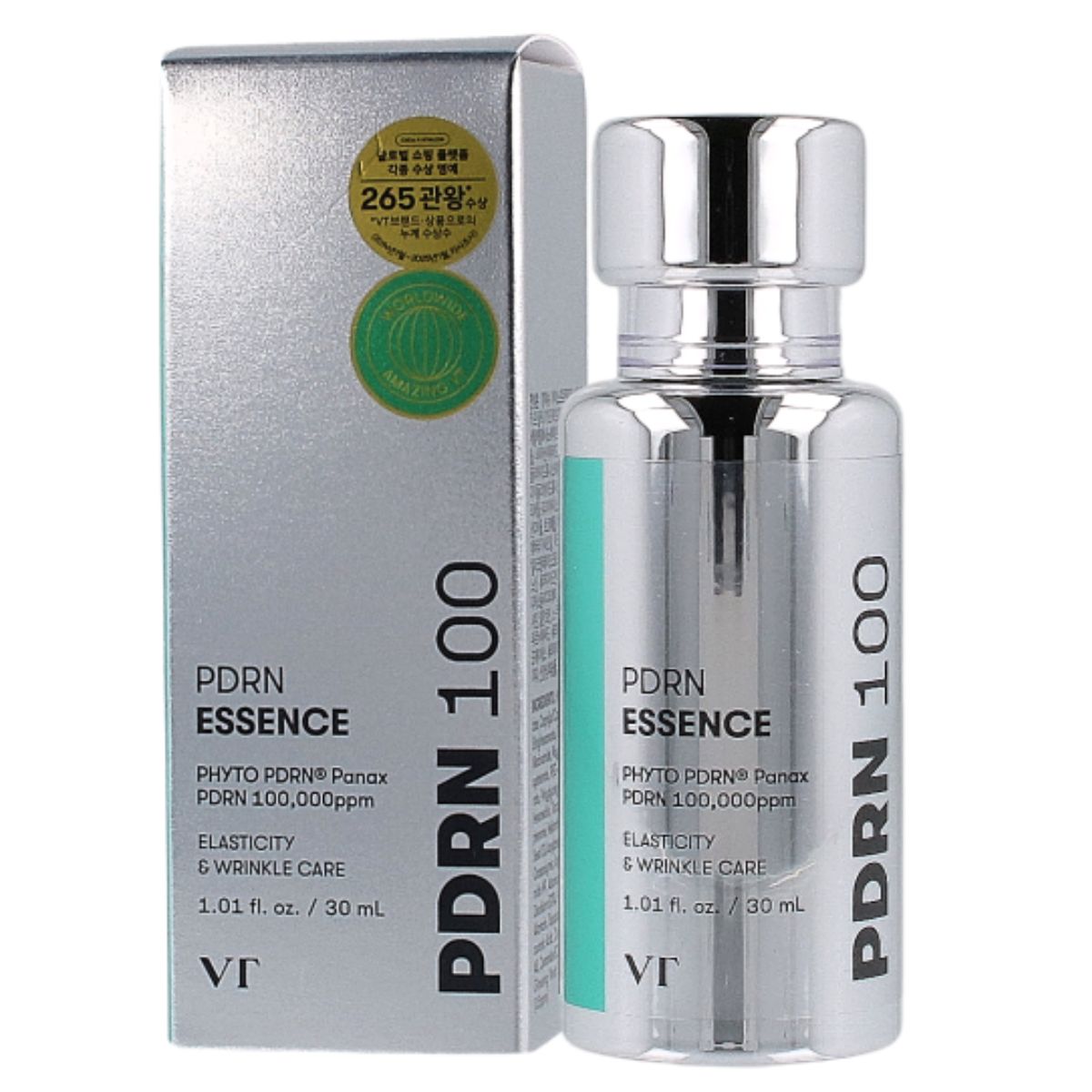 VT Cosmetics PDRN 100 Essence Essence-Serum cu acțiune puternică de reconstrucție și fermitate 30ml