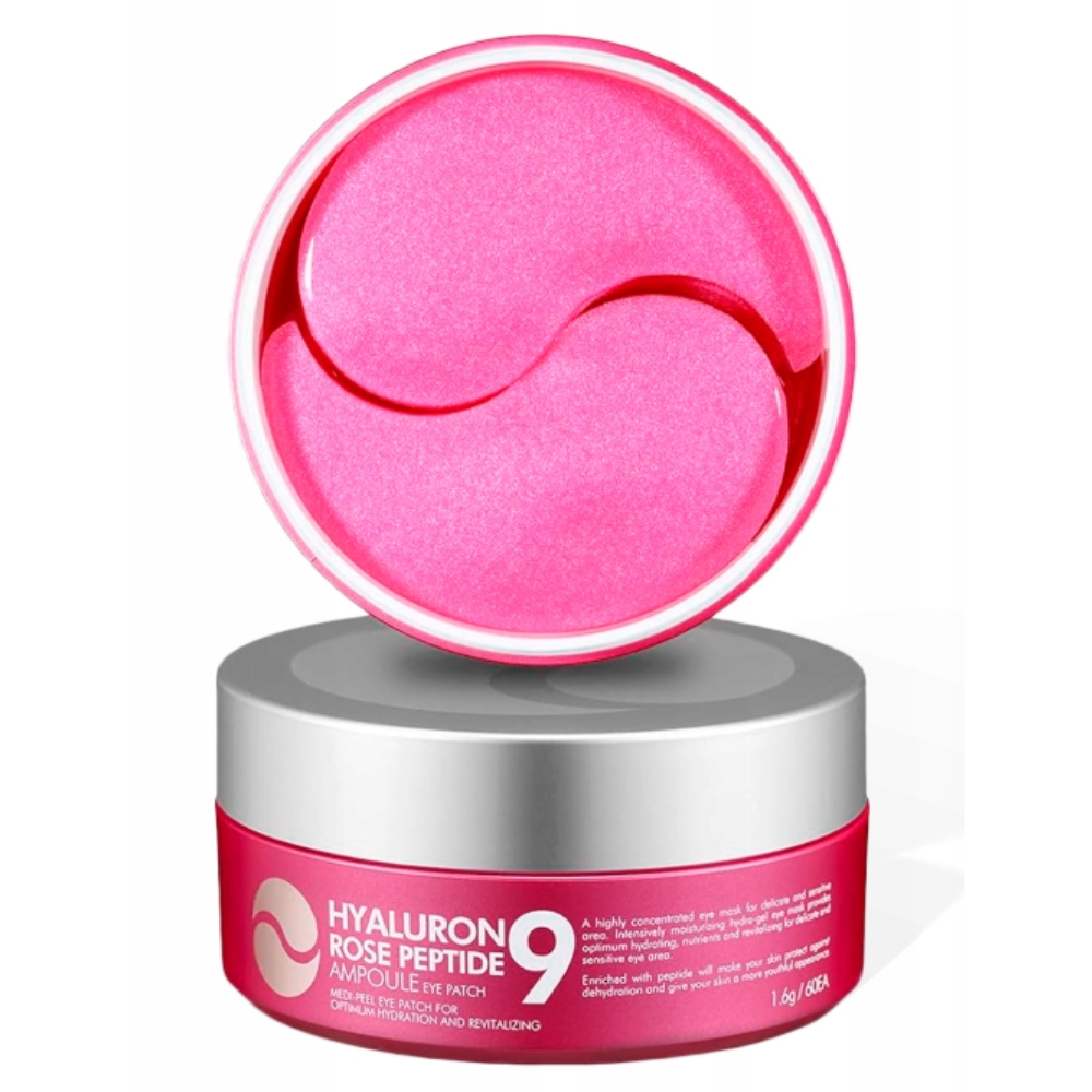 Medi-Peel Hyaluron Rose Peptide 9 Plasturi hidrogel hidratanți pentru ochi 60 buc