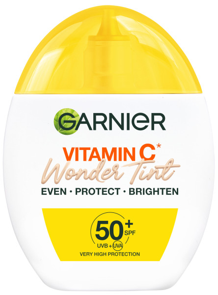 Fluid de față Garnier Vitamin C Wonder Tint Light cu SPF50+ Light 40ml