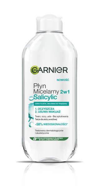 Garnier Loțiune micelară cu acid salicilic 2în1 400ml